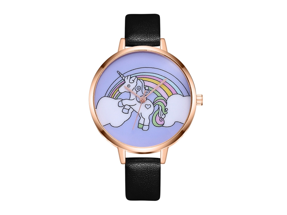 Relógio Analógico Feminino Simples de Quartzo com Pulseira de Couro Pu Slim Zhoulianfa (café)