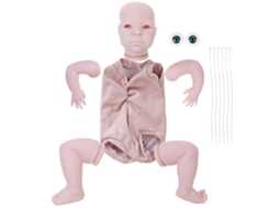Primerox kit de Boneca Reborn Diy Silicone Corpo Completo 22 Polegadas Não Pintado