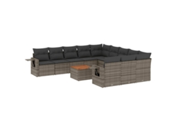Garden Sofa Set, Garden Sofa Sets Vidaxl Cinzeto Rattan / Vime (n/a)
