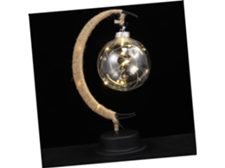 Abajur Decorativo Em Formato De Lua Com Led Integrado Para Quarto Ou Escritório.