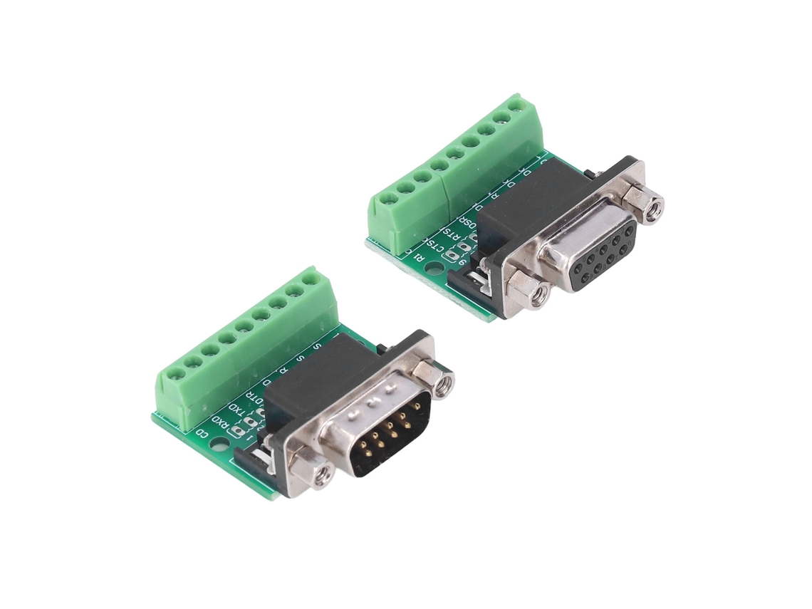 Laxiscreed Adaptador Db9 Macho Para Fêmea Para Rs232 E Rs485, Ligação Fácil E Confiável