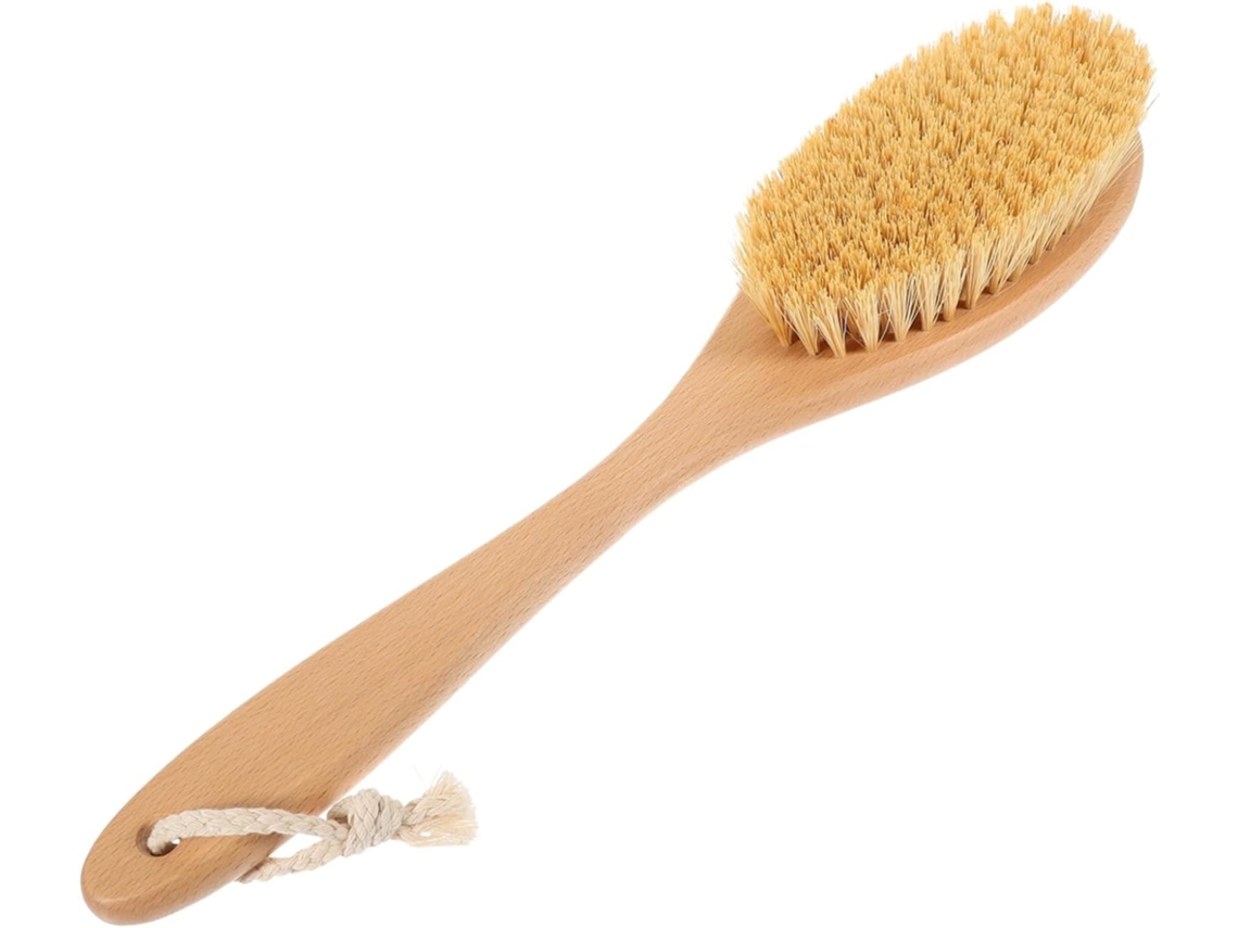 Lurelia Escova Corporal De Sisal Para Corpo E Rosto, Fibra De Sisal, Cabo Longo E Com Argola