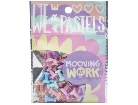 Livro Blister 50 Pushpins Pastel Maw Pastel De Desconocido (espanhol)