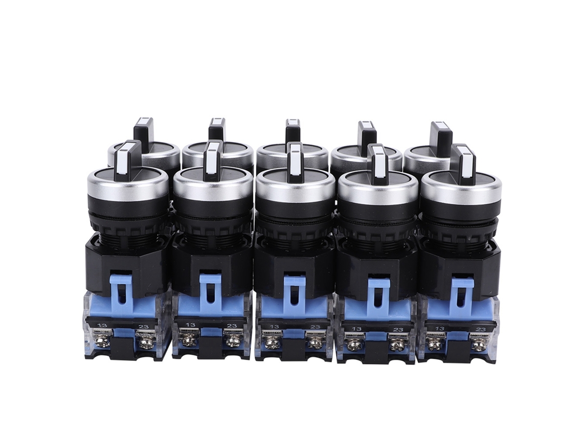 Interruptor Rotativo Seletor Auto bloqueio 3 Posições Bem38 20x/31 22mm Maintained Switch YURU