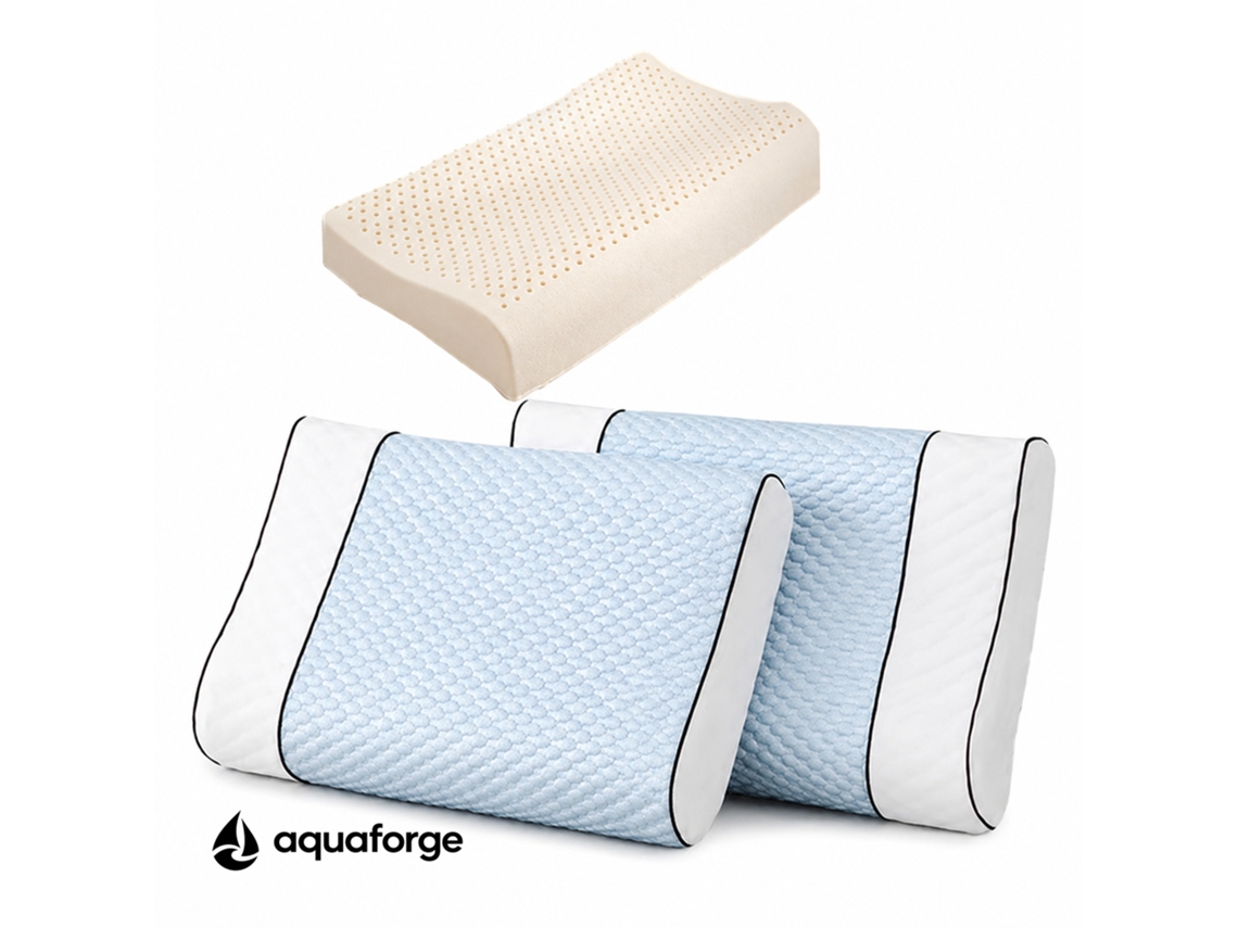 Almofada Cervical Ergonómica Látex 40 X 60 Cm