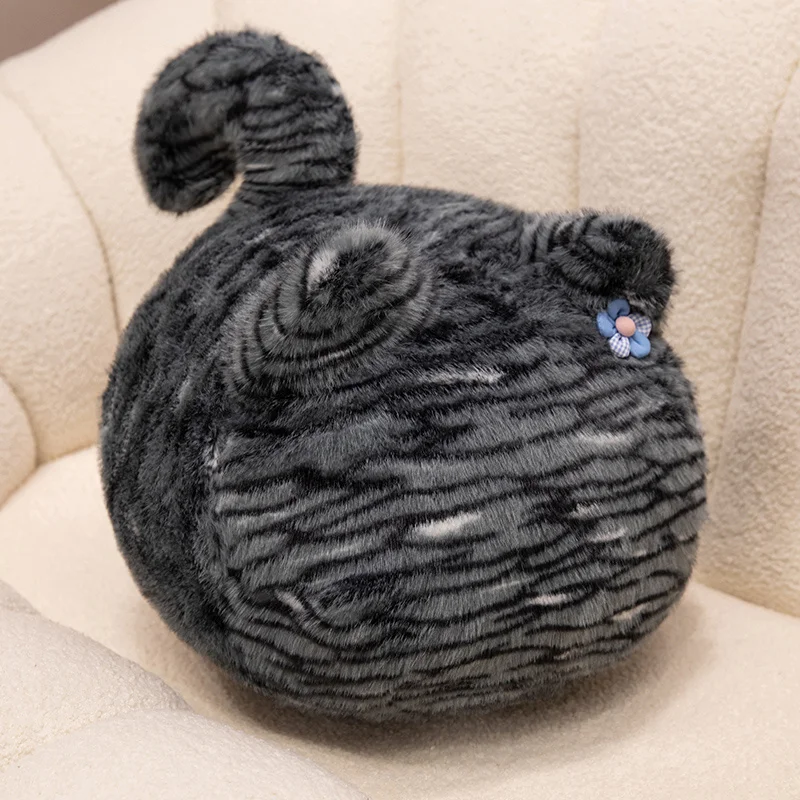 Almofada Decorativa/travesseiro para Sofá com Estampa de Gato MDUG (preta, 35 Cm)