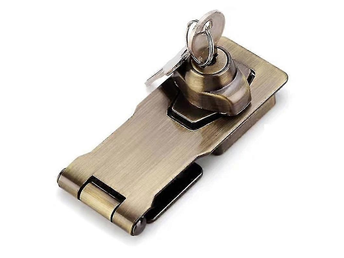 Fechadura Para Gaveta/armário Com Porta Dupla De 4 Polegadas (prateada)