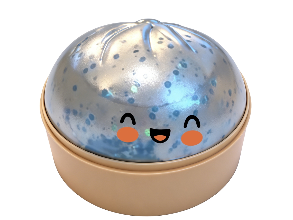 Pão Sequin Azul LAXISCREED, Brinquedo Anti Stress para Relaxar e Descontrair