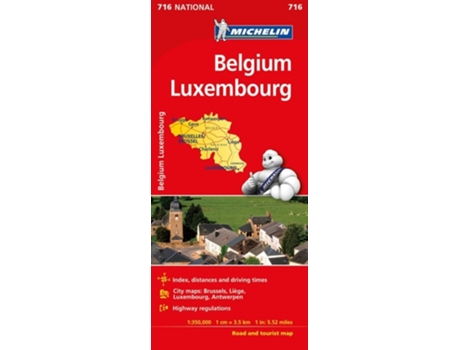 Livro M. National Bélgica, Luxemburgo De Michelin (inglês)