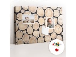 Painel De Cortiça Para Parede Tocos De Árvores Cortadas Para O Quarto Das Crianças Espelharte (60x40 Cm)