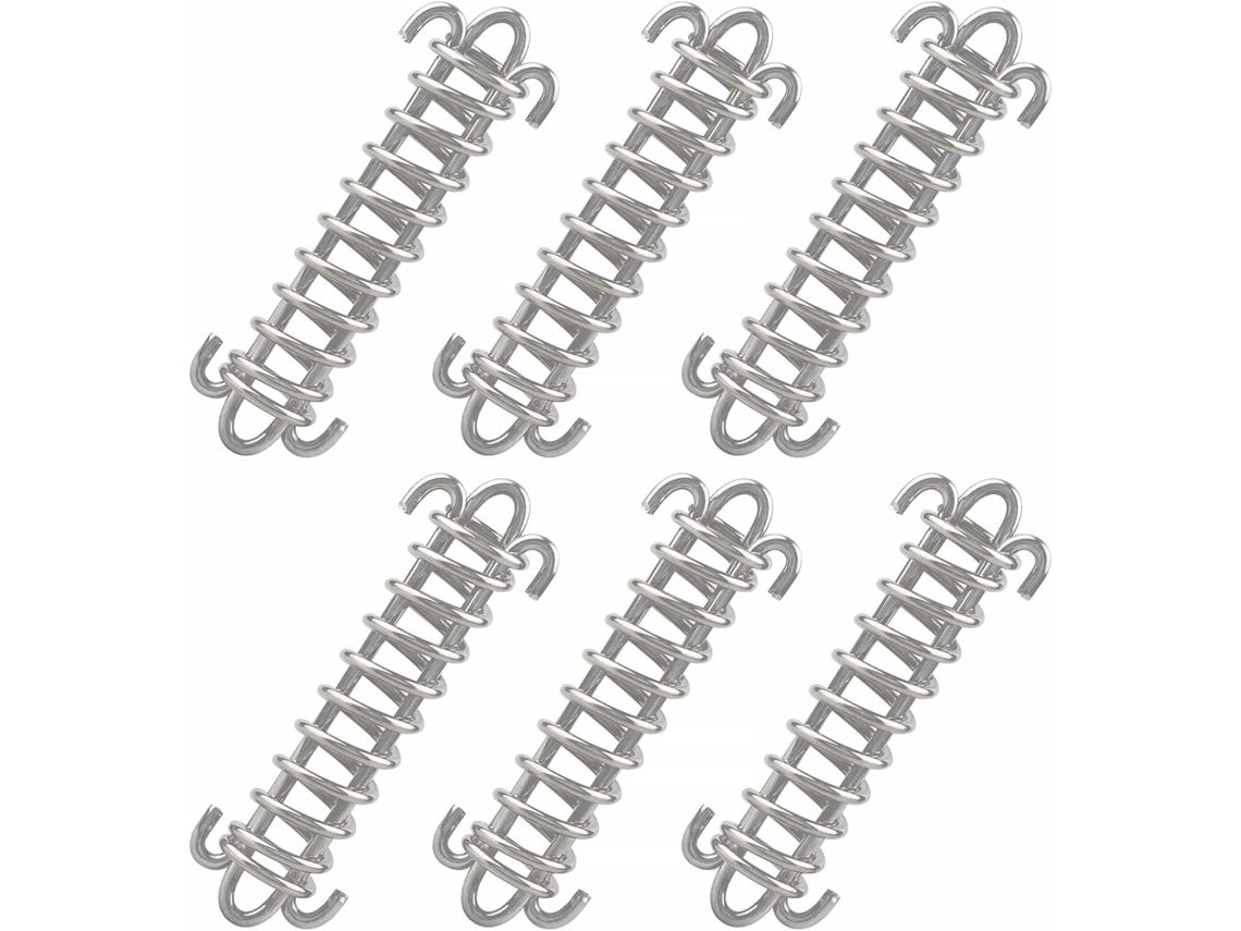 Conjunto de 6 Cordas Reforçadas para Barraca, com Fivela Mola em Aço Inoxidável, Lona, ​​barraca e Tela Metálica. AQUAFORGE