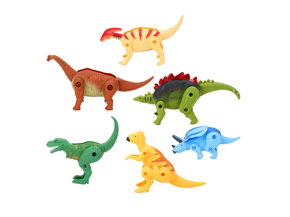 Ats 6pcs Ovos de Dinossauro Simulados Modelo de Dinossauro Transformável Brinquedo para Crianças