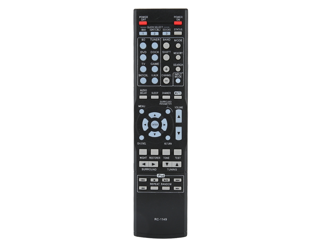Aetheria controle Remoto Substituto Abs Durável Resistente Ao Desgaste Preto para Denon Rc 1149