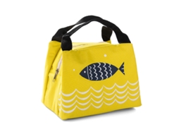 Bolsa de Almoço Isolada Amarela, Grande Capacidade, Impermeável