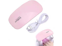 Mini Lâmpada Uv da Arte do Prego Diodo Emissor de Luz, Secador Portátil Verniz para as Unhas Gel 6w com Temporiza Dor 60sec/120sec, Cura GOKOCO