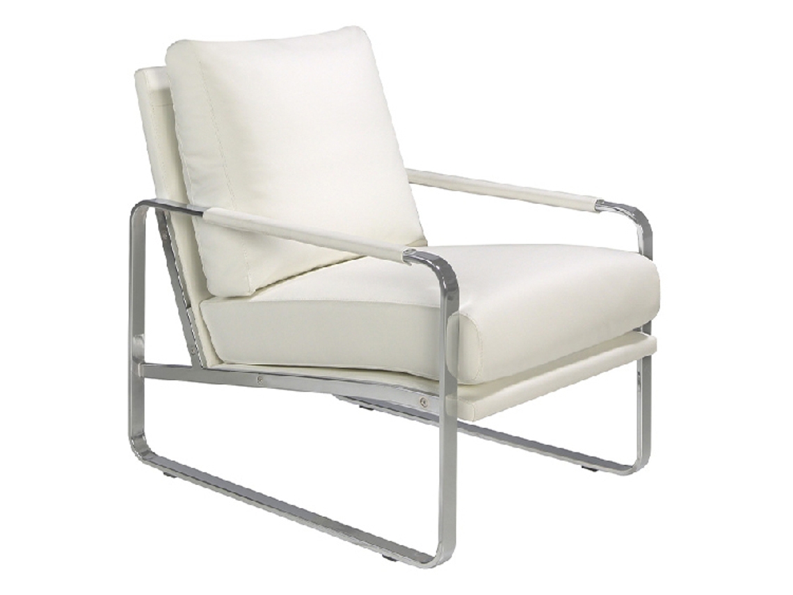 Poltronas ANGEL CERDÁ 5026 (Branco, aço inoxidável - 67 x 100 x 89 cm)