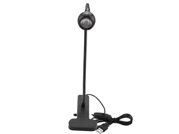 Lâmpada de Mesa Led Usb com Clip e Gooseneck para Estudo Leitura Residência Preto Branco | S/MARCA