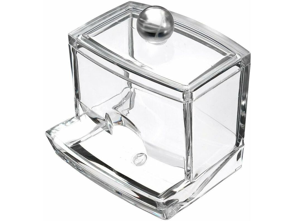 Pote De Acrílico Para Algodão, Cotonetes, Cotonete De Papel, Suporte Para Cotonete Aquaforge