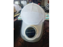 Chapéu com Ventilador Movido a Energia Solar MDUG (branco)