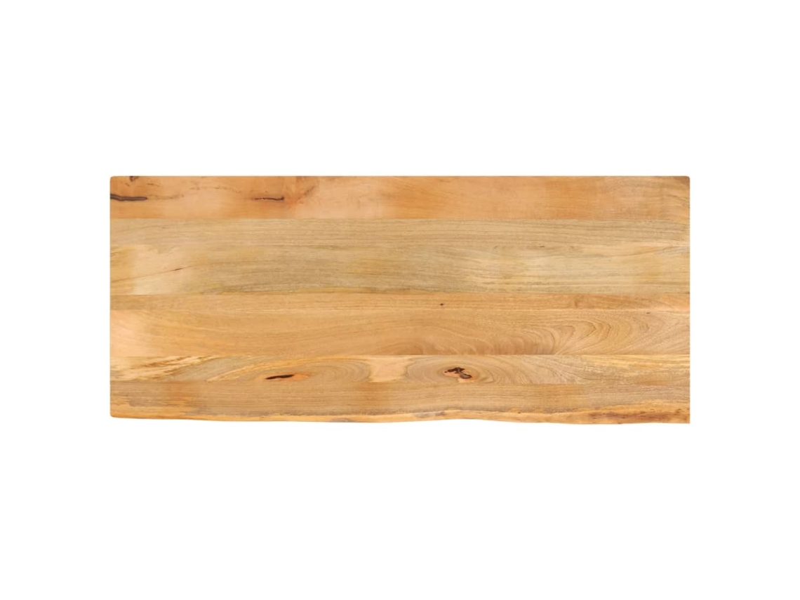 Vidaxl Tampo De Mesa C/ Borda Viva 140x60x2,5 Cm Mangueira Maciça