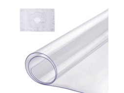 Toalha De Mesa Em Pvc Retangular Transparente 35,6 X 61 Cm Espessura 1,5 Mm Para Mesa Vevor