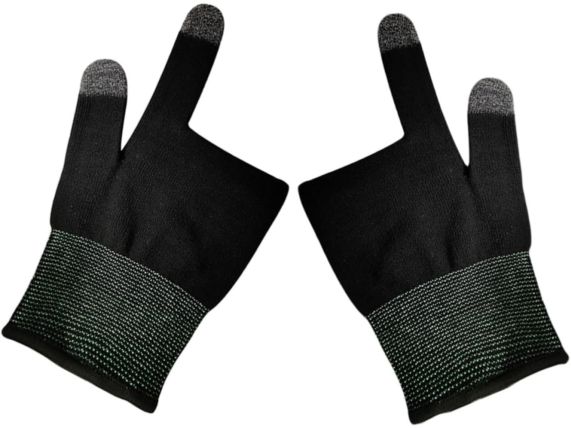 Lurelia Luvas Gaming Para Ecrã Tátil Nylon, Abs, Antiderrapante, Antitranspirante, Respirável, Para Gaming Móvel E Ecrãs Táteis
