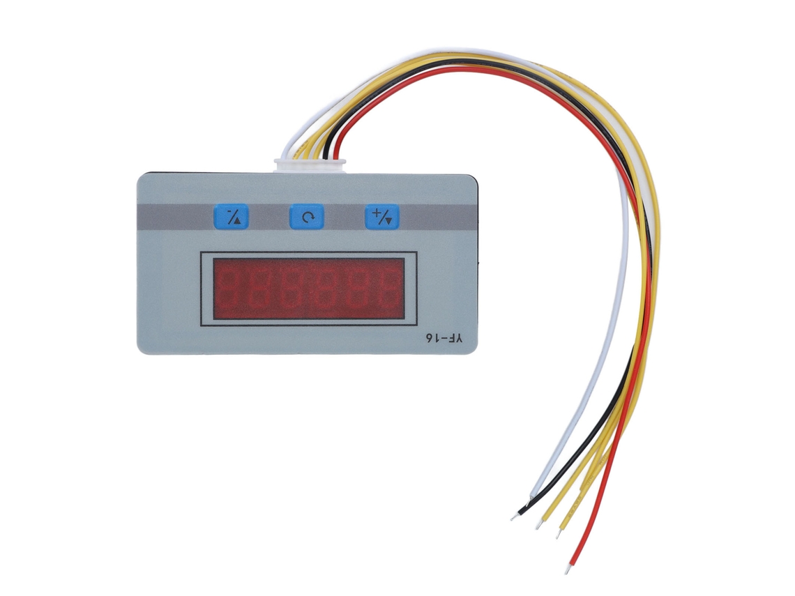 Contador Digital Automático 1 999999 5 24v Yf 16 Controle Industrial Display Eletrônico
