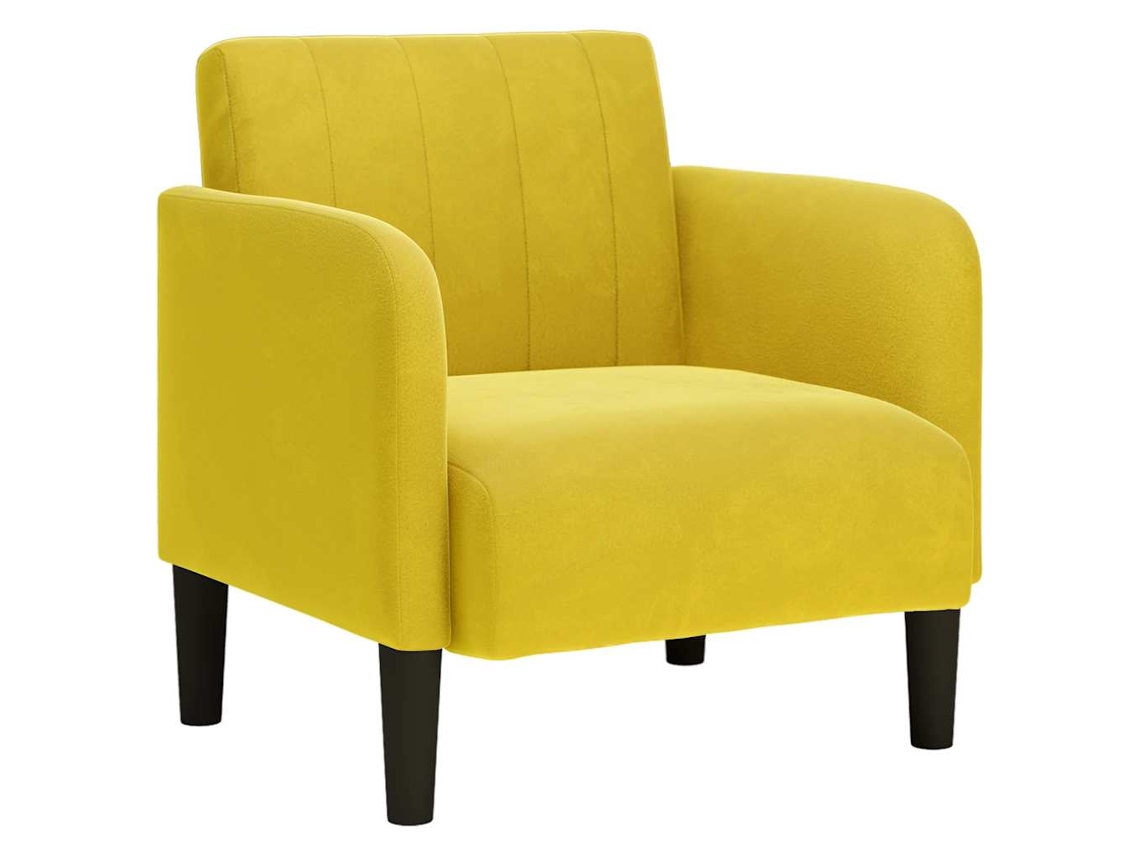Sofa Chair, Sofa Chairs Vidaxl Amarelo Veludo