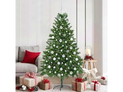 Vidaxl Árvore De Natal Com 300 Leds Com Suporte Verde 180 Cm Pe