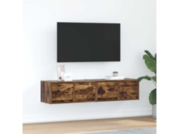 Móveis De Tv 2pcs 60x31x25,5cm Deriv. Madeira Carvalho Fumado Dkd Home Decor