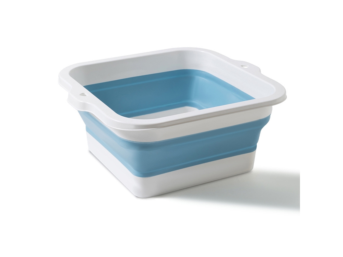 Bacia Dobrável Para Banho De Pés, Multiuso, Grande Capacidade, Ecológico, Silicone, Dobrável, Balde De Imersão Para Pés, Para Casa, Viagem, Azul
