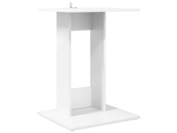 Mesa lateral Branco MAISON EXCLUSIVE em madeira trabalhada, 45x40x62,5 cm