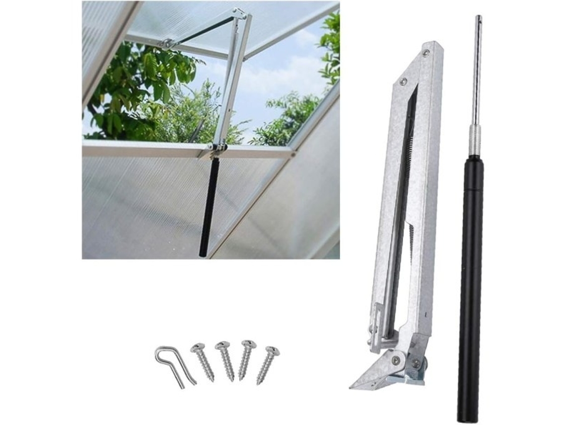 Abridor De Janela Lurelia, Automático, Para Estufa, Para Claraboia, Para Ventilação, De Aço Galvanizado, De Alumínio, 45 Cm, 7 Kg Ref. L524