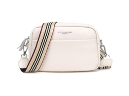 Bolsa Bandolera de Couro Autêntico Pequena para Mulher | S/MARCA