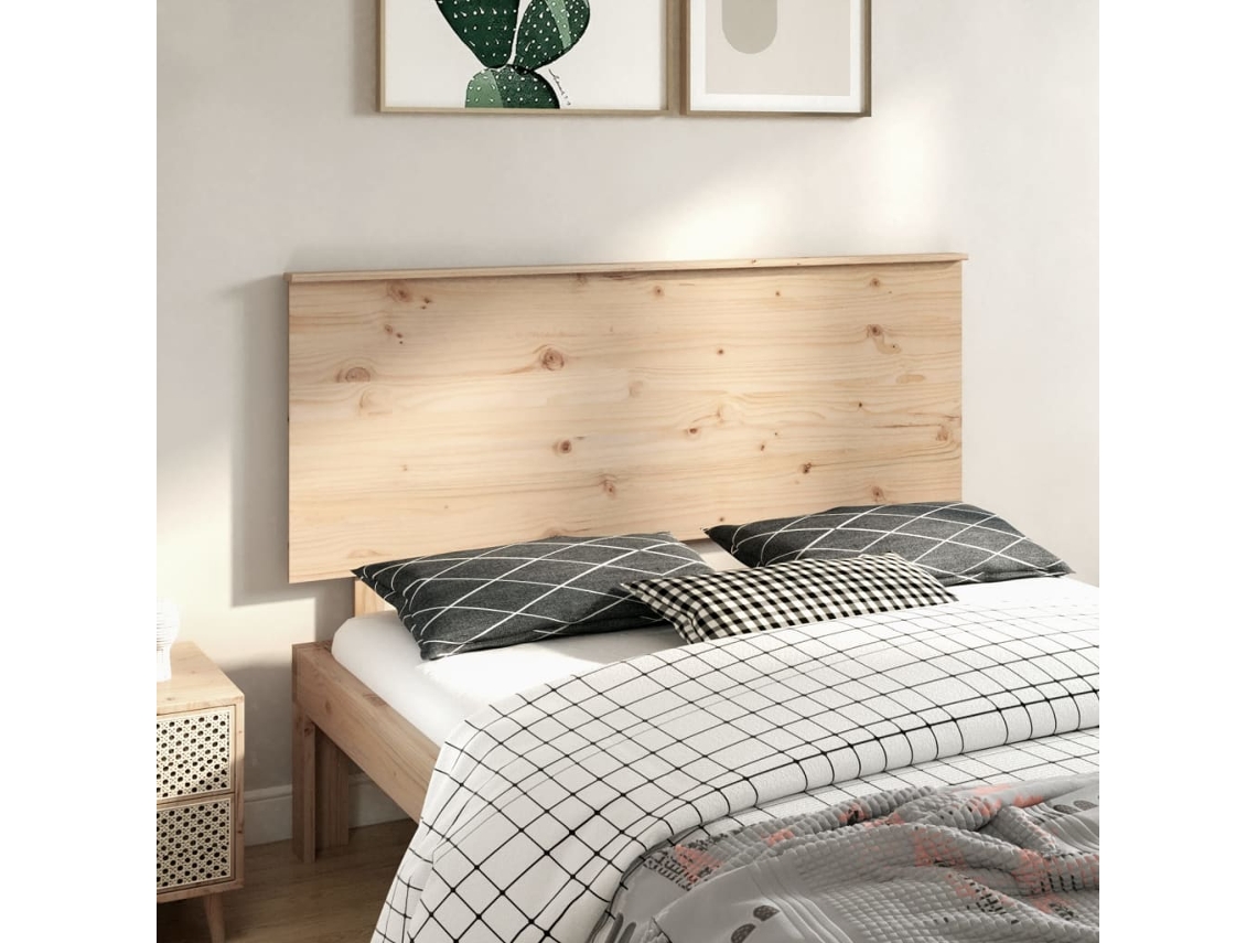 Vidaxl Cabeceira de Cama 154x6x82,5 Cm Pinho Maciço