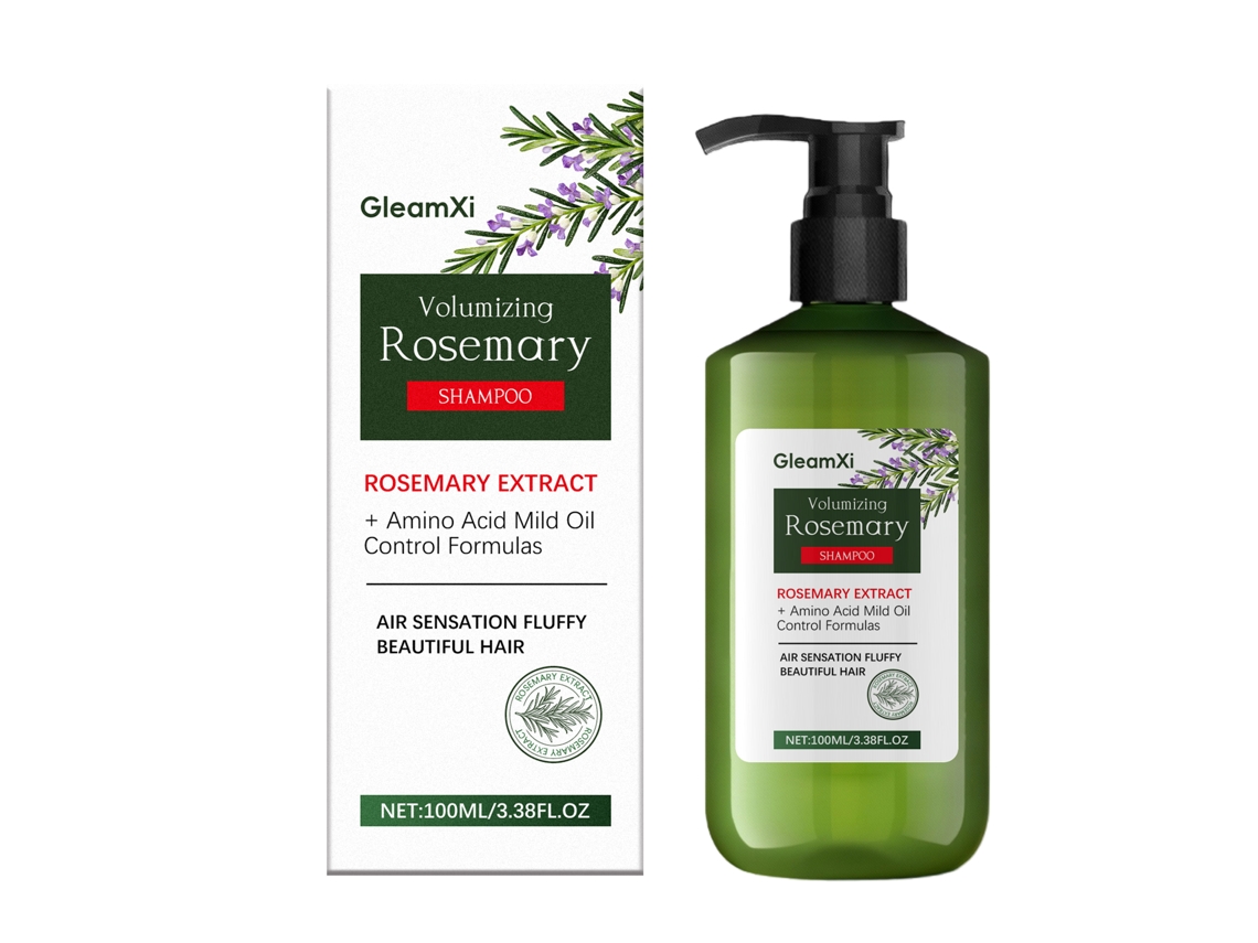 Shampoo Volumizante Gleamxi Alecrim Nutre Suaviza Cabelo Cuidado Diário Scalp