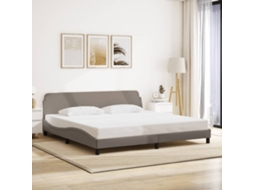 Cama Sem Colchão Lovely Home Tecido Cinzento (200x200)