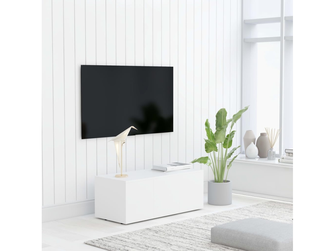 Vidaxl Móvel De Tv 80x34x30 Cm Derivados De Madeira Branco