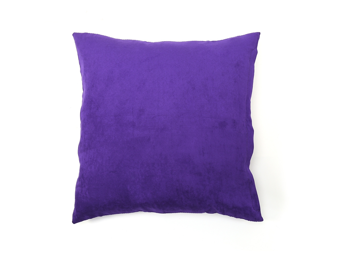 Almofada Quadrada Linho Algodão Vintage Para Sofá Cama Lar Violeta
