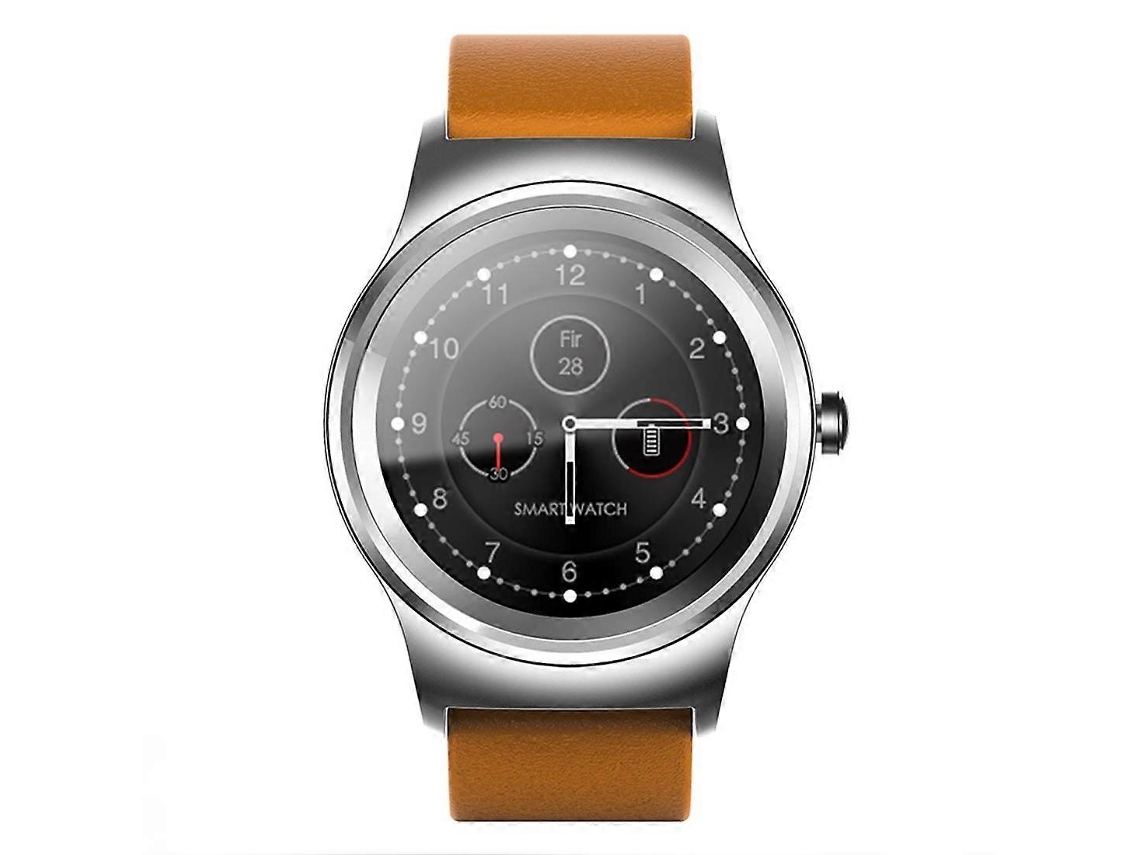 Smart Watch Sma-redondo Bluetooth Com Pulseira De Aço