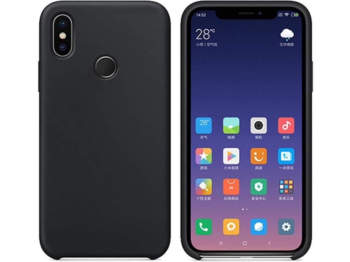 Capa Xiaomi Mi A2 Lite Silicone Líquido Preto