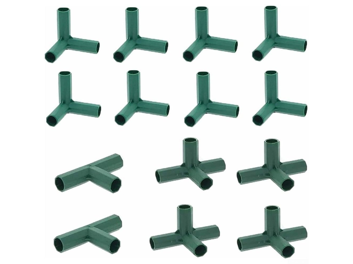 Conjunto De 14 Conectores Para Estrutura Estufa, Tubos Pvc 16 Mm,