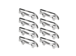 Conjunto De 12 Roletes Deslizantes Para Gavetas E Portas Vidro, Em Aço, Com Rodas Suaves