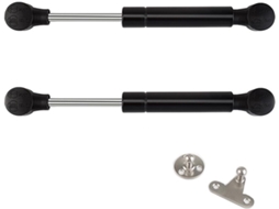 Conjunto De 2 Amortecedores A Gás, Dobradiça Com Mola Gás Preta 80n