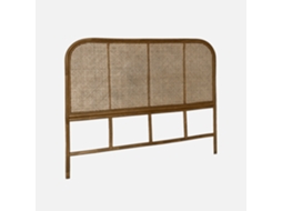 Cabeceira Para Cama Em Vime Escuro E Cana