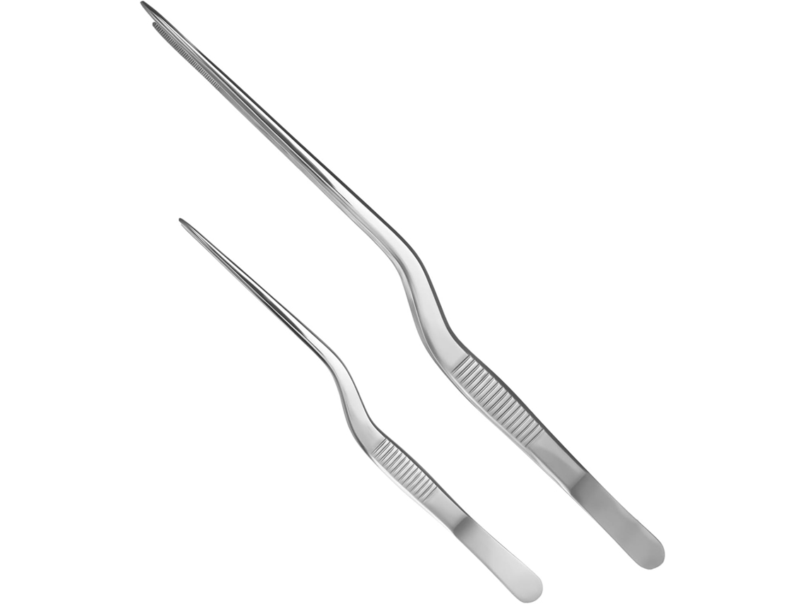 Pinças De Aço Inoxidável Para Peixe, Conjunto De 2 Pinças Cozinha + Para Bife, Churrasco E Servir, Pinças De Precisão
