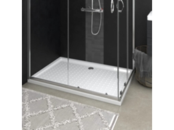 Vidaxl Base De Chuveiro Com Pontos 80x120x4 Cm Abs Branco