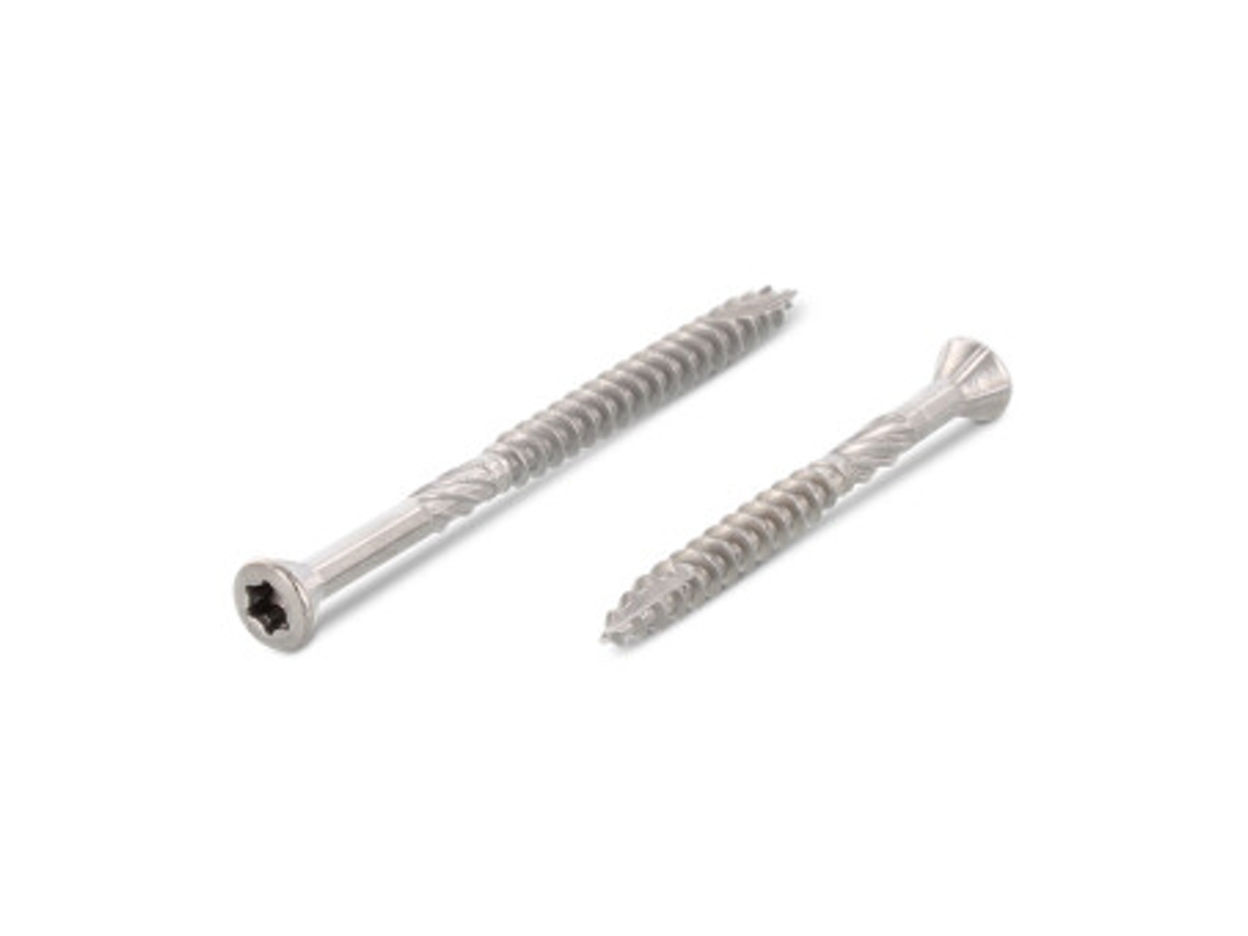Parafusos de Deck em Aço Inoxidável A4 4 0 X 50 Mm Torx 15 Caixa 200 Peças WOVAR