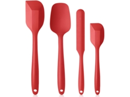 Conjunto de 4 espátulas de silicone, vermelho ZYBLSSBB