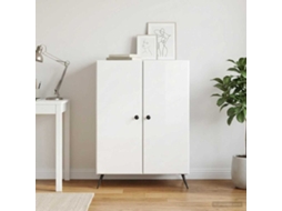 Vidaxl Buffet Branco Brilhante 66 X 34,5 X 90 Cm Derivados De Madeira